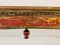 Antique Large Console Table Hand Painted 2 sides