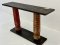 Gorgeous Rustic Red Pillars Console Table