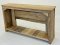 Pretty Carved Peacocks White Console Table