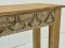 Ganesha Carved White Washed Console Table