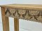 Ganesha Carved White Washed Console Table