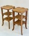 Antique Wooden Side Tables Set of 2