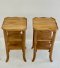 Antique Wooden Side Tables Set of 2