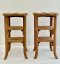 Antique Wooden Side Tables Set of 2