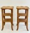 Antique Wooden Side Tables Set of 2