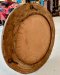 Antique Wooden Round Mirror