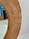 Antique Wooden Round Mirror