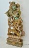 Antique Wooden God Krishna Statue