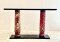 Gorgeous Rustic Red Pillars Console Table