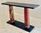 Gorgeous Rustic Red Pillars Console Table