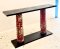 Gorgeous Rustic Red Pillars Console Table