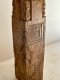 Antique Wooden Pillar Candle Stand