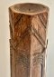Antique Wooden Pillar Candle Stand
