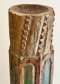 Antique Wooden Pillar Candle Stand