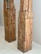 Antique Wooden Pillar Candle Stand