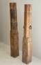 Antique Wooden Pillar Candle Stand