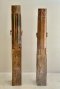 Antique Wooden Pillar Candle Stand