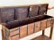 Antique Wooden Console Table Box