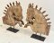 Wooden Horse Statue Set of 2