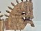 Wooden Horse Statue Set of 2