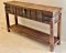 Antique Wooden Console Table Box
