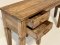 Antique Wooden Console Table with Drawers