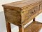 Antique Wooden Console Table with Drawers