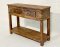 Antique Wooden Console Table with Drawers