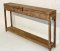 Antique Wooden Box Console Table