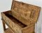 Antique Wooden Box Console Table