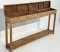 Antique Wooden Box Console Table