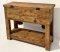 Antique Wooden Box Console Table