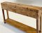 Antique Wooden Box Console Table