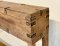 Antique Wooden Box Console Table