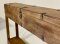 Antique Wooden Box Console Table