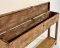 Antique Wooden Box Console Table