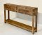 Antique Wooden Box Console Table