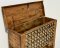 Antique Wooden Box Console Table