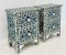Bone Inlay Bedside Set of 2