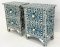 Bone Inlay Bedside Set of 2