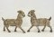 Goat Wooden Statue Set of 2