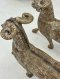 Goat Wooden Statue Set of 2