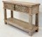 Antique Wooden Console Table Box