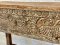 Antique Wooden Box Console Table