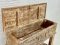 Antique Wooden Box Console Table