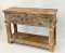Antique Wooden Box Console Table