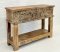 Antique Wooden Box Console Table