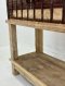 Antique Wooden Box Console Table
