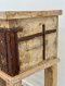 Antique Wooden Box Console Table