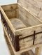 Antique Wooden Box Console Table